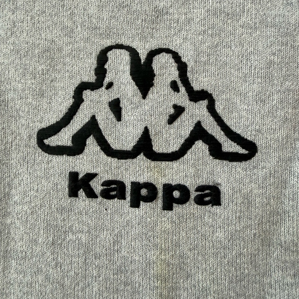 Kappa Sweater in Gray with Black Accents Raised Logo XS /S Very Stretchy - Picture 4 of 12